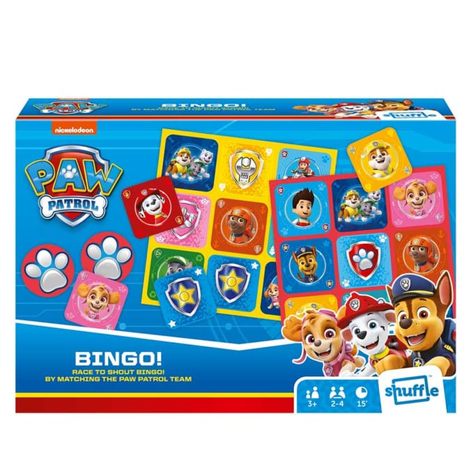 Paw Patrol Shuffle Bingo