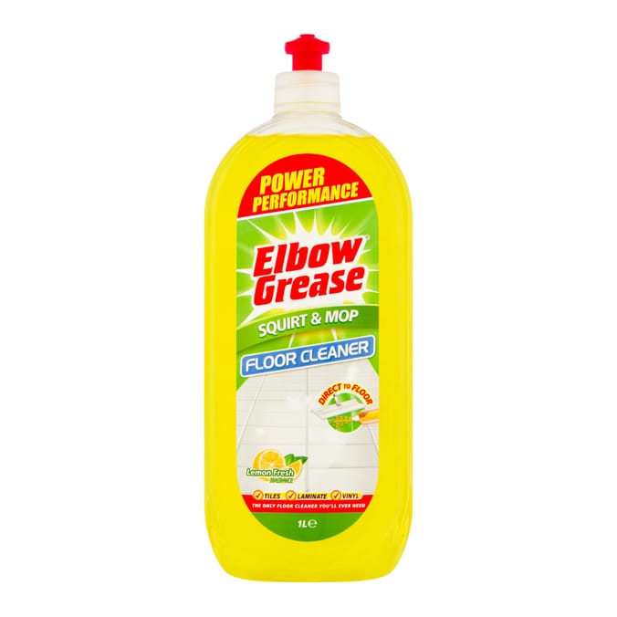 Elbow Grease Squirt & Mop Floor Cleaner 1L - Lemon Fresh