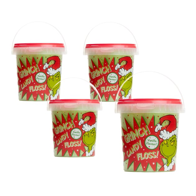 Merry Grinchmas Grinch Candy Floss 50g x4 Home Bargains