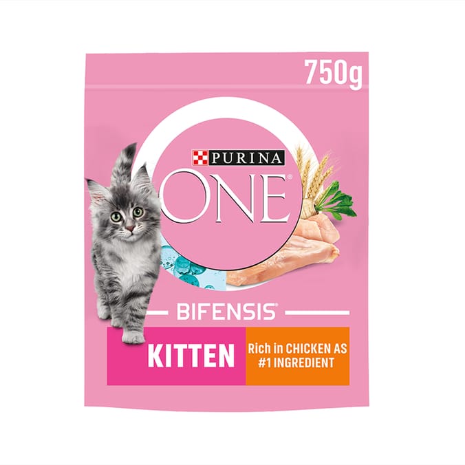 Purina One Chicken & Whole Grains Kitten Dry Cat Food 750g
