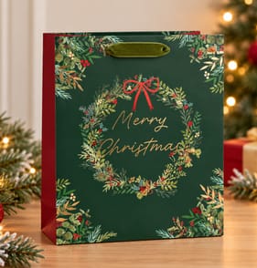 Alpine Woods Merry Christmas Gift Bag