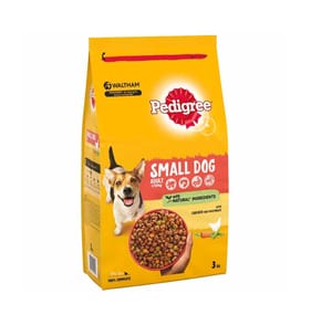 Pedigree Small Dog Adult Chicken & Vegetables Dry Food 3kg
