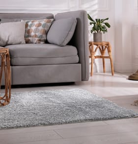 Home Collections Washable Shaggy Runner - Light Grey