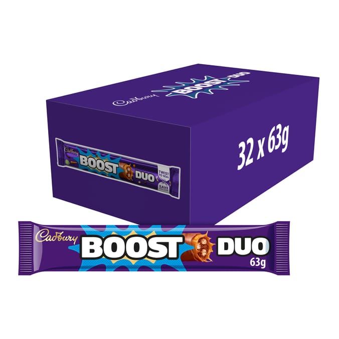 Cadbury Boost Duo Chocolate Bar 63g x32