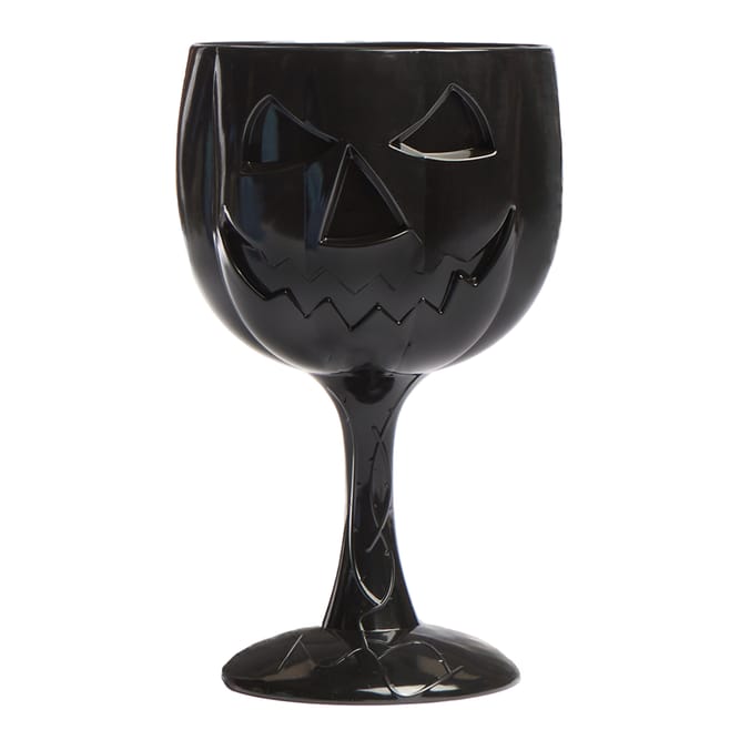 Haunted House Halloween Wine Goblet