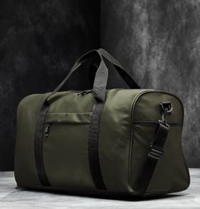  Salisburys PU Leather Weekender Bag - Green