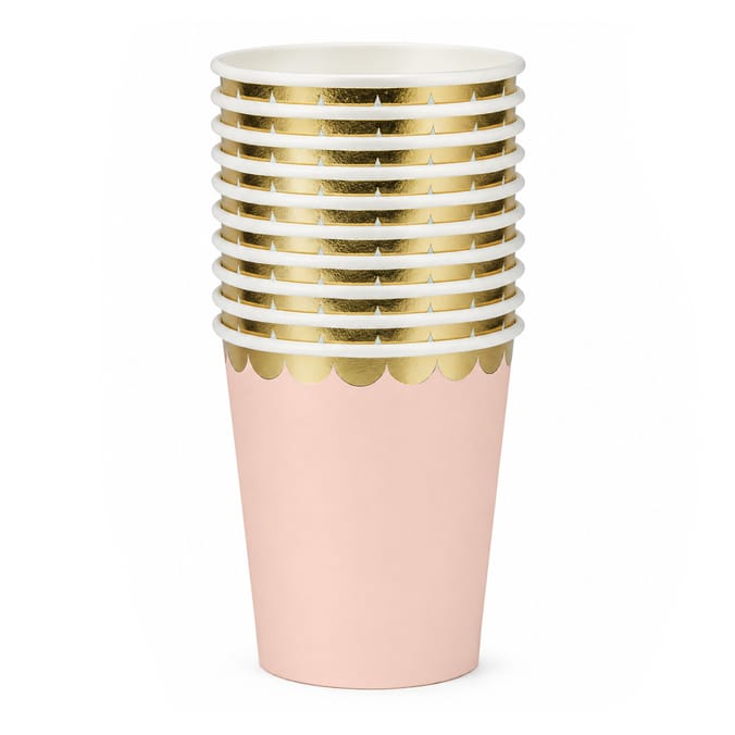 Let's Party Scalloped Paper Cup 10 Pack