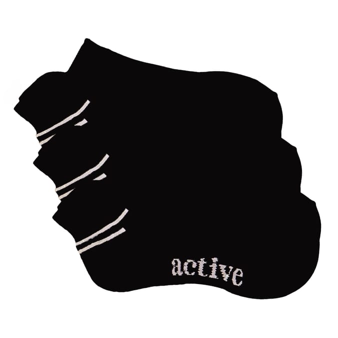 Active By Originals Ladies Cushion Invisible Trainer Socks