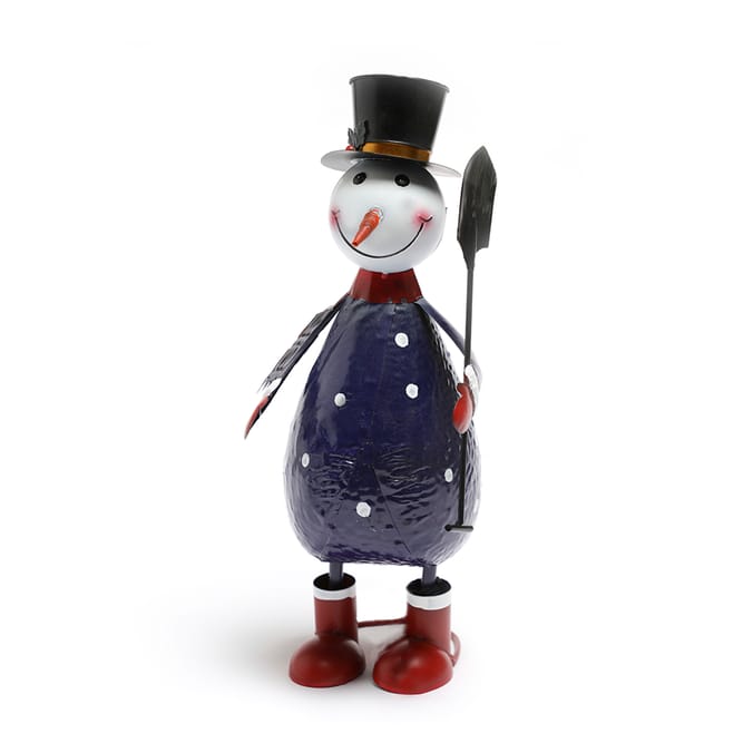  Festive Feeling Large Metal Figure - Snowman