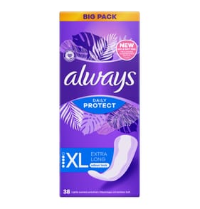 Always Daily Protect Panty Liners 38 Liners - Extra Long