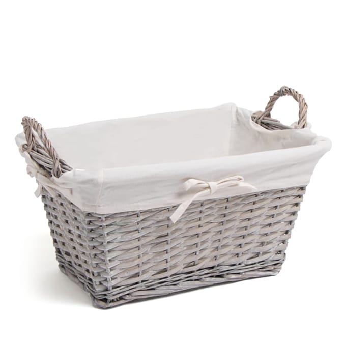 Festive Feeling Luxury Christmas Hamper Basket - Grey/White Large