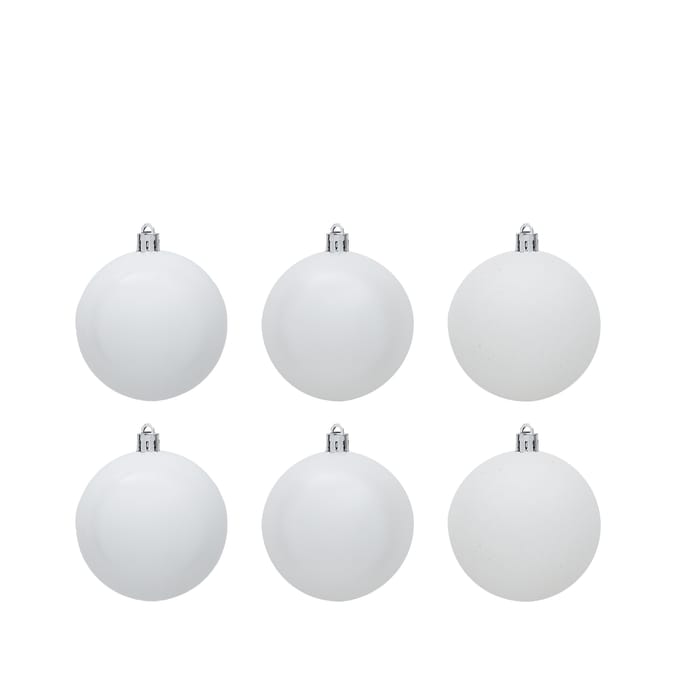Festive Feeling 10cm Baubles 6 Pack Home Bargains