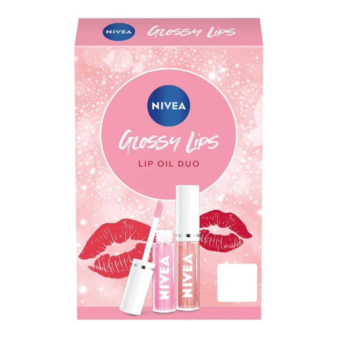 Nivea Glossy Lips Lip Oil Duo Gift Set