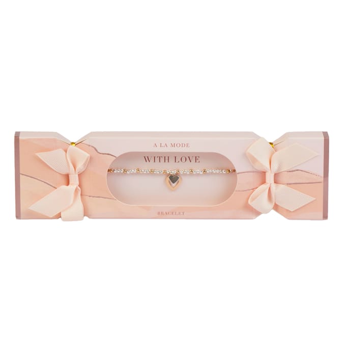 A La Mode Christmas Cracker Heart Bracelet