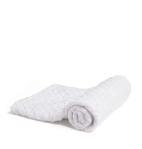 Pure Baby Bubble Blanket - White