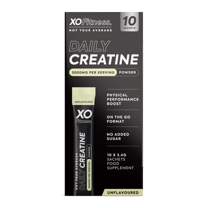 XO Fitness Daily Creatine Sachets 10 Pack - Unflavoured