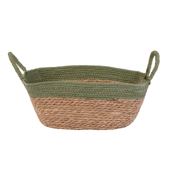 Home Collections Wicker & Paper Straw Storage Basket