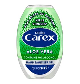 Carex Antibacterial Hand Sanitiser Gel Aloe Vera 50ml