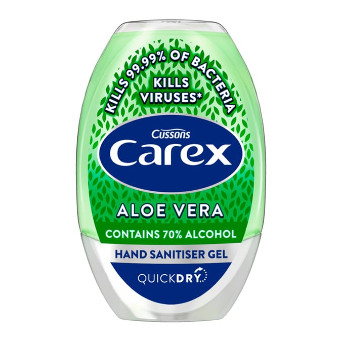 Carex Antibacterial Hand Sanitiser Gel Aloe Vera 50ml
