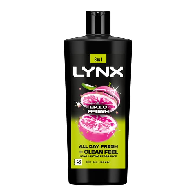 Lynx Epic Fresh 3-in-1 Body Wash 700ml
