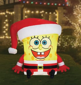 Spongebob SquarePants 1.2m Self-Inflating Light Up - Spongebob
