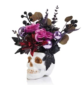 Spooks & Spells Skull Flower Decor