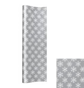 Festive Feeling 12M Wrapping Paper - Silver Snowflakes