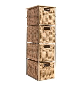 Home Collections 4 Drawer Paper Rope Unit - Natural