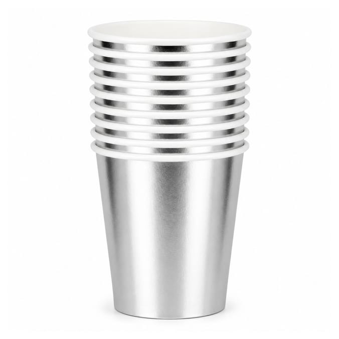 Let's Party Metallic Paper Cups 10 Pack