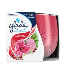 Glade Scented Candle Sleeved Luscious Cherry & Peony 120g