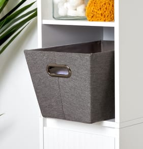 Home Collections Tapered Storage Basket - Dark Grey