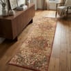 Asiatic Raja Medallion Runner RA08 - Red/Multi