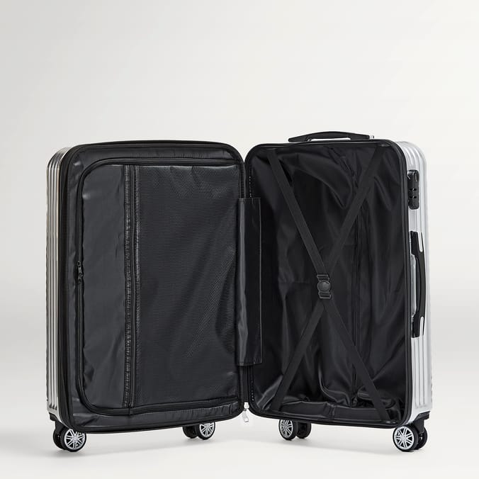 Salisburys Hard Shell Suitcase - Silver