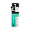Pifco Extension Socket 2m - 6 Way Gang