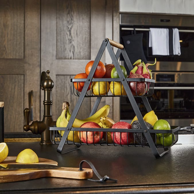 Tom Kitchin Metal 2 Tier Storage Basket