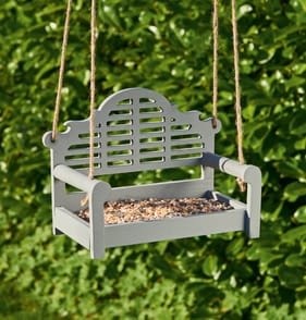Jardin Grey Swing Chair Bird Feeder