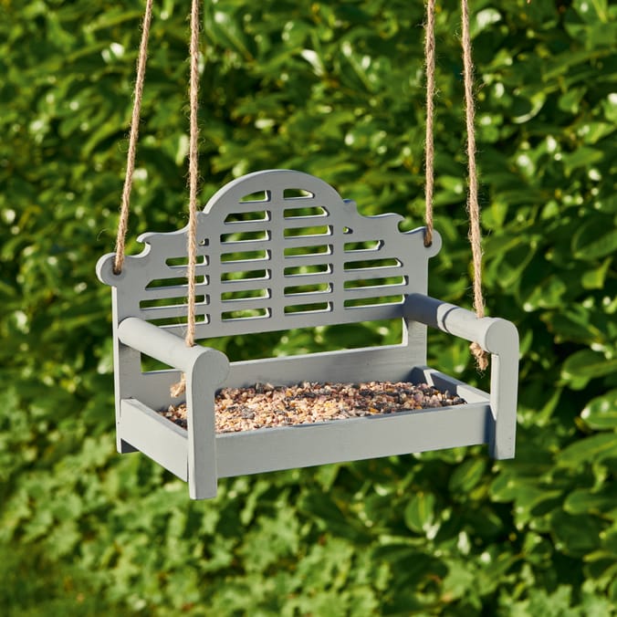 Jardin Grey Swing Chair Bird Feeder