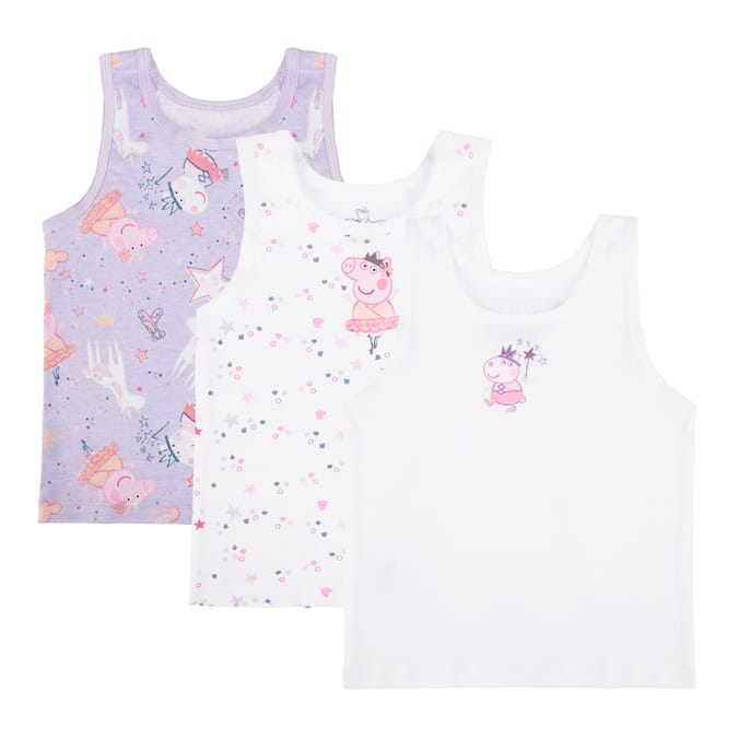 Peppa Pig Vests 3 Pack