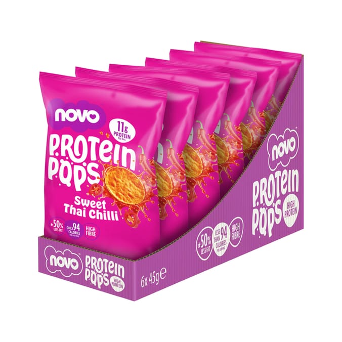 Novo Protein Pops 45g 6 Pack - Sweet Thai Chilli 