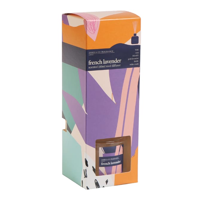 James & Co Fragrance Scented Reed Diffuser 100ml - French Lavender