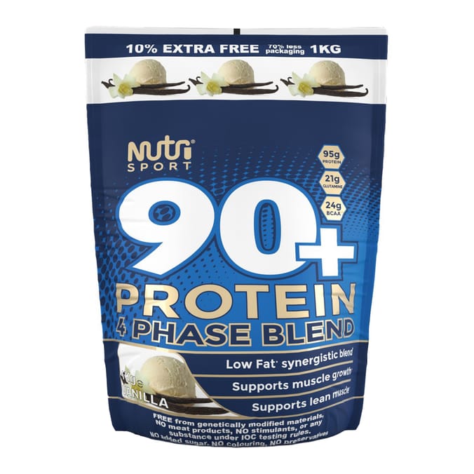 NutriSport 90+ Protein 4 Phase Blend 1kg - Vanilla