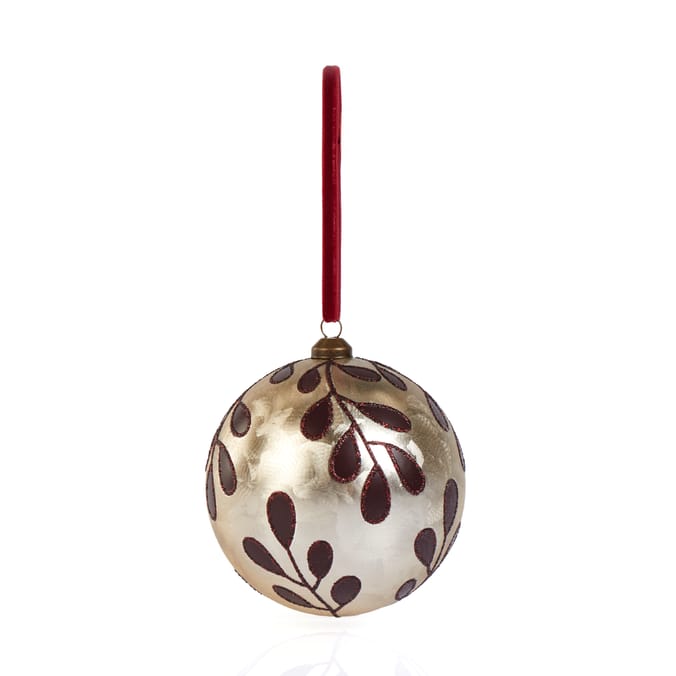 Winter Charm Painted Bauble