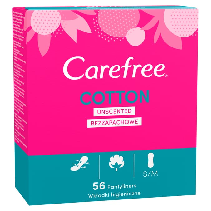 Carefree Cotton Unscented Pantyliners 56s