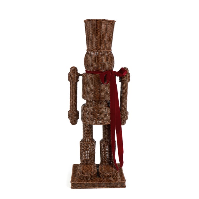 Festive Feeling Alpine Rattan Style Large Christmas Nutcracker