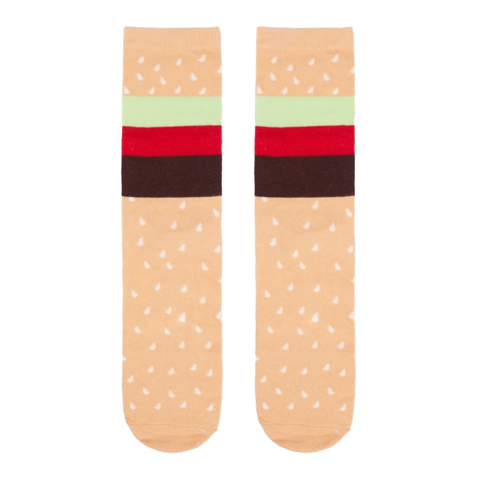Men's Burger Socks - Size 9-11 Years