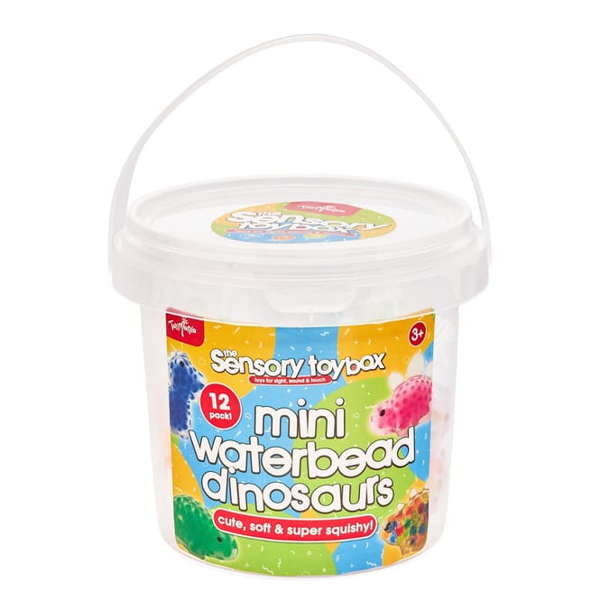 Toy Mania 12 Pack Mini Dino Waterbeads in Tub
