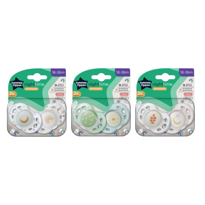 Tommee Tippee Night Time Soother 2 Pack 18-36m