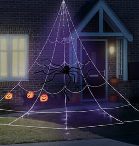 Hallow Scream Light Up Spider Web With Spider