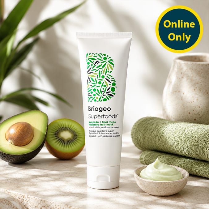 Briogeo Superfoods. Avocado + Kiwi Mega Moisture Hair Mask 30ml
