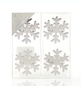 Home Collections 4 Pack Napkin Rings - Snowflake